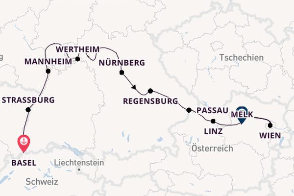 Donau ab Basel, Schweiz auf der VIVA ENJOY