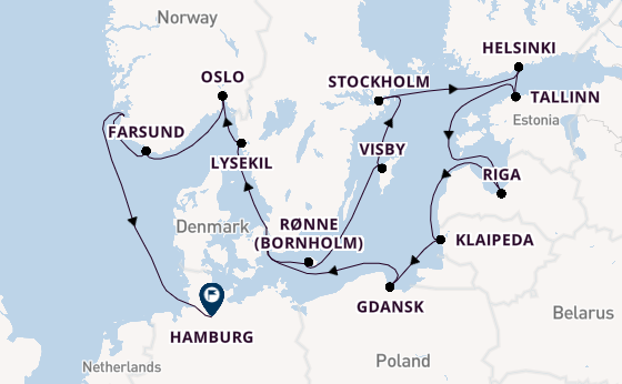 Norway from Copenhagen, Denmark with the Seabourn Quest