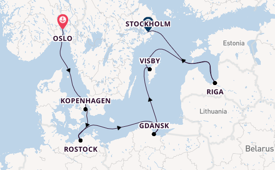 Noorwegen vanaf Oslo, Noorwegen met de MSC Magnifica