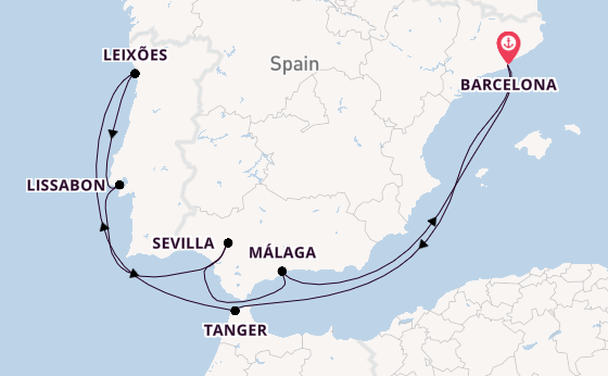 Westelijke Middellandse Zee vanaf Barcelona, Spanje met de Celebrity Equinox
