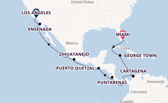 Mexican Riviera from Miami, Florida, USA with the Sonata (Oceania)