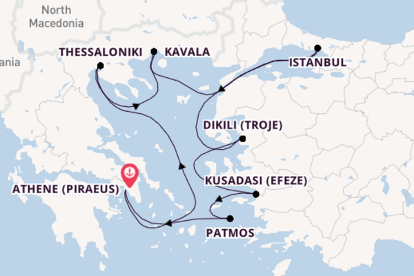 7daagse cruise vanaf Athene (Piraeus)