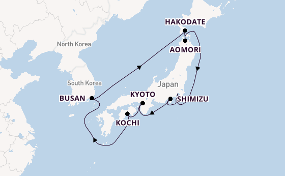 Japan from Tokyo, Japan with the Celebrity Millennium