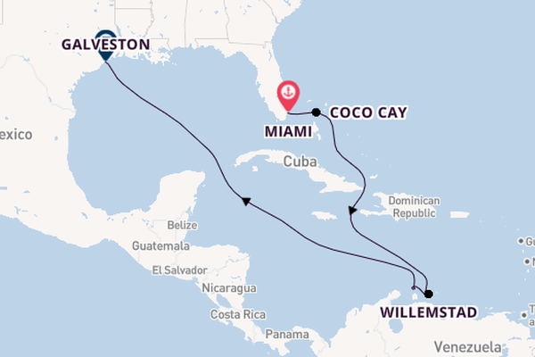 Caribbean vanaf Miami, Verenigde Staten met de Icon of the Seas