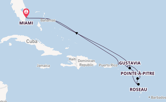 Caribbean vanaf Miami, Verenigde Staten met de MS EUROPA 2