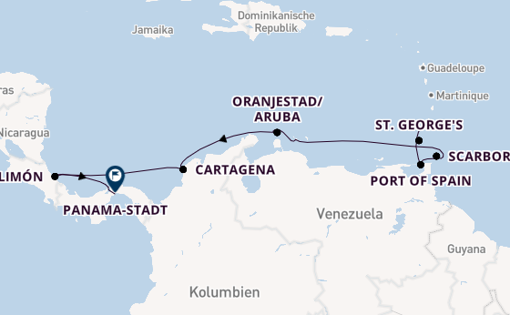 Südliche Karibik ab Bridgetown, Barbados auf der VASCO DA GAMA