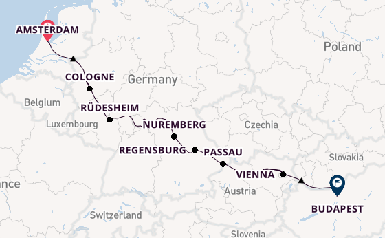 Danube River, Europe from Amsterdam, Netherlands with the AmaLea
