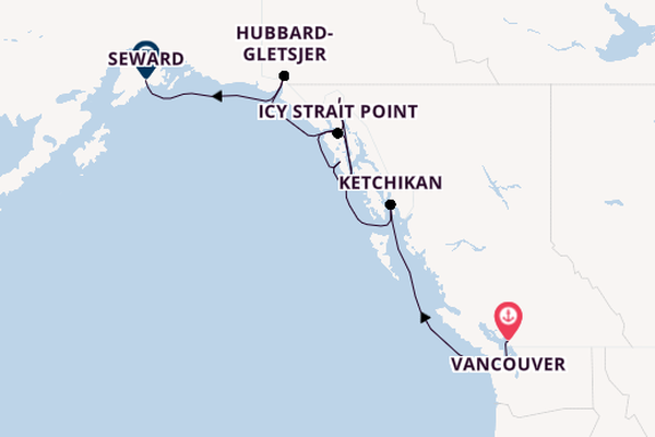 Alaska vanaf Vancouver, Canada met de Ovation of the Seas®