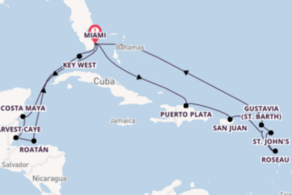 Memorable journey from Miami with Regent Seven Seas Cruises