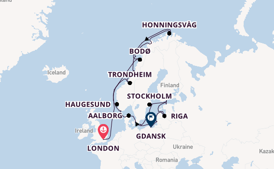 Norway from London, England, United Kingdom with the Seabourn Quest