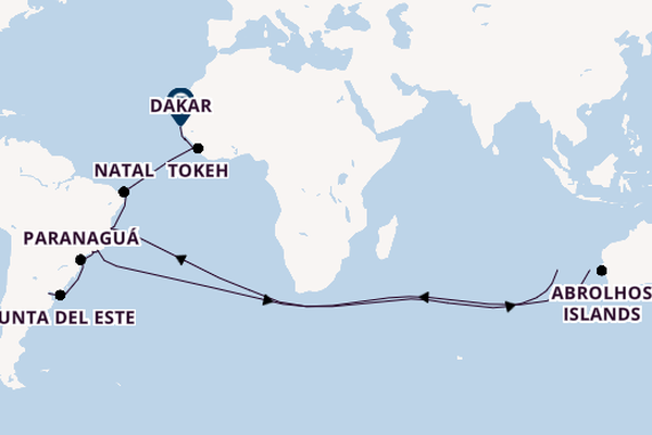 Round-the-World Trip from Buenos Aires, Argentina with the Silver Endeavour