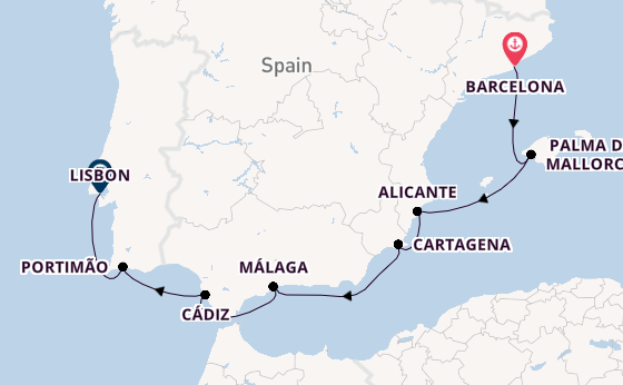 Luxury Iberian Explorer Cruise with Barcelona Stay