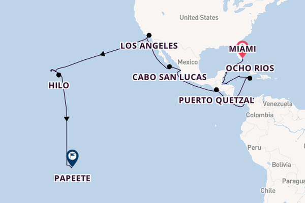 Central America from Miami, Florida with the Seven Seas Splendor