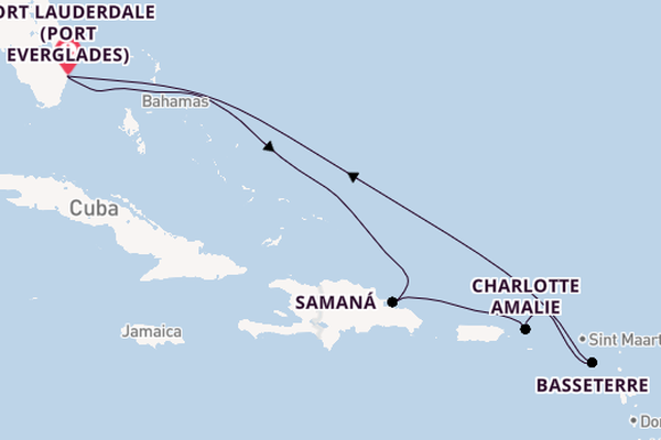 Caribbean from Fort Lauderdale (Port Everglades), Florida with the Celebrity Xcel