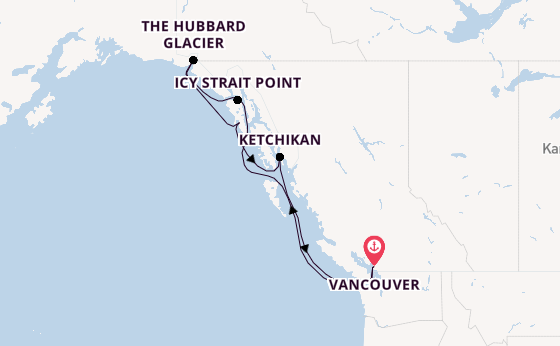 Alaska ab Vancouver, Kanada auf der Anthem of the Seas