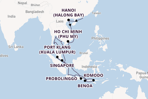 Southeast Asia from Hong Kong, China with the Westerdam