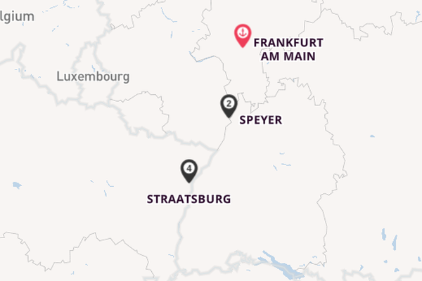 Rijn vanaf Frankfurt am Main, Duitsland met de Andrea