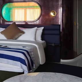 Come aboard the undefined and discover one of 67 cabin categories on a total of 13 decks that can accommodate 2762 passengers. Choose your dream cabin and feel at home on board the undefined!