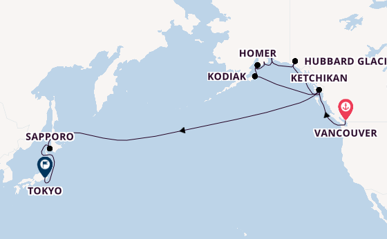 Transpacific from Vancouver, Canada with the Viking Orion