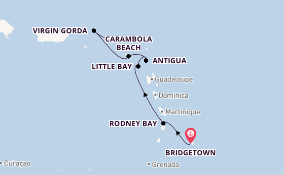 Caribbean from Bridgetown, Barbados with the Seabourn Ovation 