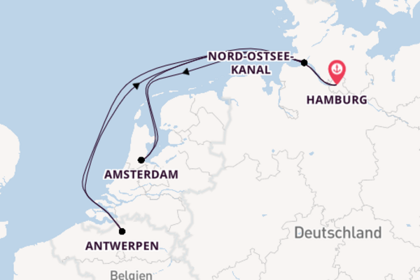 Entdecken Sie 6 Tage Amsterdam und Hamburg