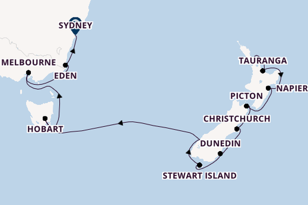 Australië en Nieuw-Zeeland vanaf Auckland, Nieuw-Zeeland met de Azamara Quest