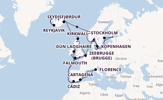 Britse Eilanden vanaf Southampton (Londen), Engeland met de Regal Princess