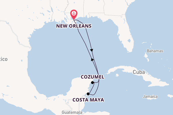 Western Caribbean from New Orleans, Louisiana with the Mariner of the Seas