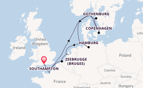 British Isles from Southampton, England with the Norwegian Star