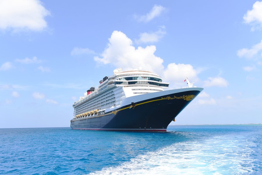 at sea