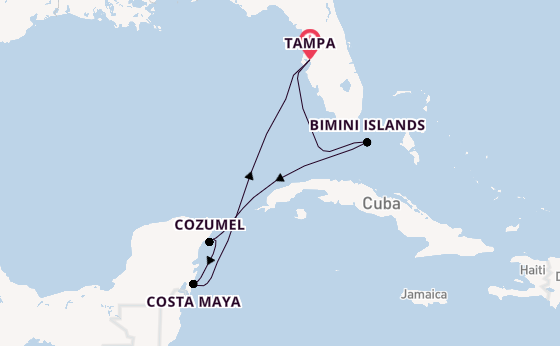 Caribbean from Tampa, Florida, USA with the Celebrity Constellation