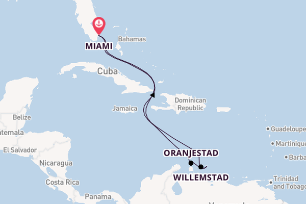 Zuidelijke Caraïben vanaf Miami, Verenigde Staten met de Carnival Horizon