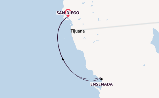 West Coast USA from San Diego, California with the Disney Magic