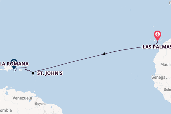 Caribbean vanaf Las Palmas met AIDAprima