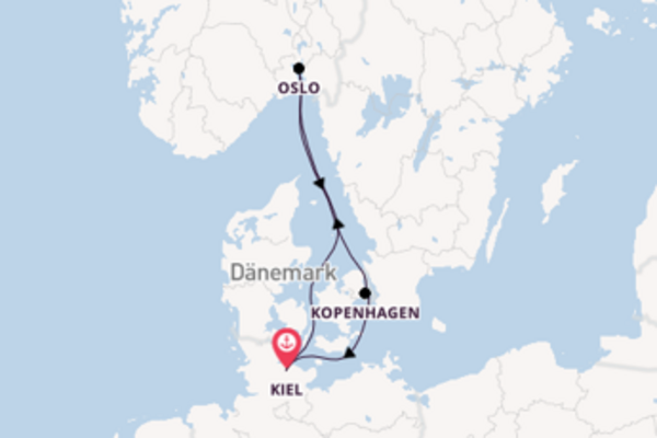 In 5 Tagen nach Kiel über Oslo
