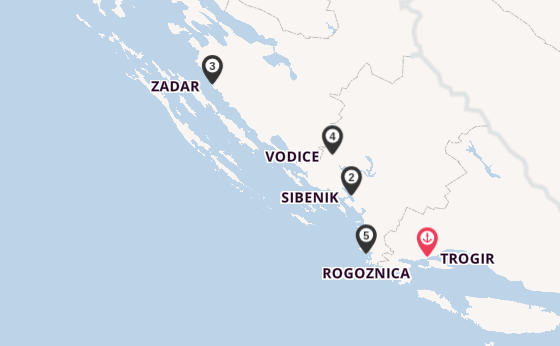 Kroatien ab Trogir, Kroatien auf der LIBERTY 