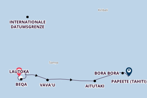 Lautoka, Beqa und Papeete (Tahiti) erkunden