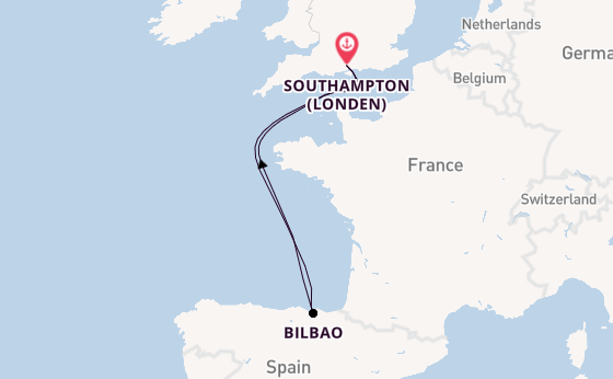 Engeland vanaf Southampton (Londen), Engeland met de Disney Wish