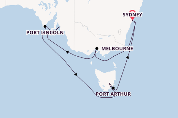 Australia from Sydney, Australia with the Grand Princess