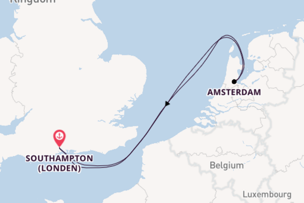 Cruise met Cunard naar Amsterdam