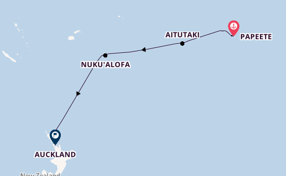 Polynesia from Papeete, Tahiti, French Polynesia with the Seabourn Quest