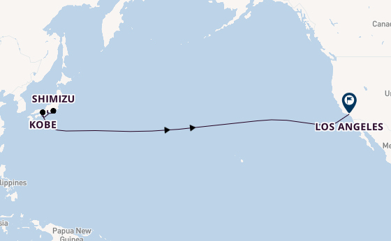 Tokyo to Los Angels Transpacific Journey