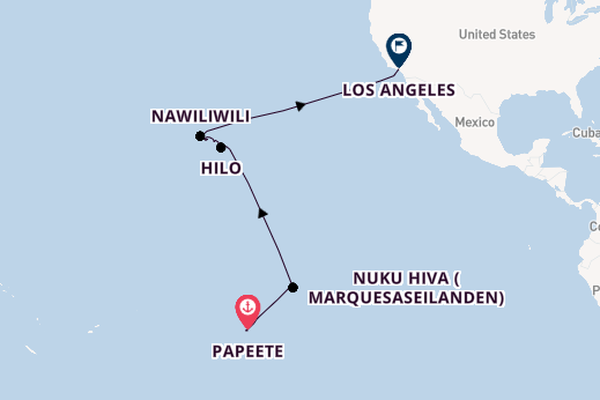 Polynesië vanaf Papeete, Frans-Polynesië met de Regatta