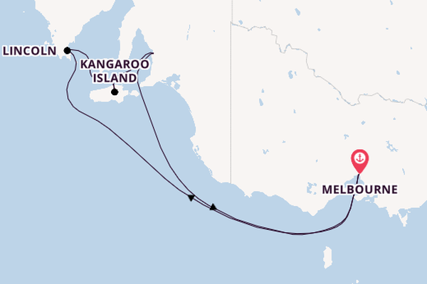 Australia from Melbourne, Australia with the Carnival Adventure