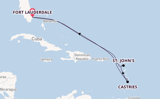 Caribbean vanaf Fort Lauderdale, Verenigde Staten met de Celebrity Ascent