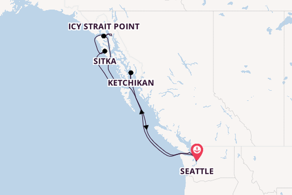 Alaska & West Canada from Seattle, Washington, USA with the Norwegian Bliss 