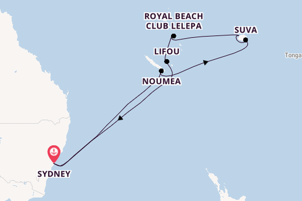 South Pacific from Sydney, Australia with the Celebrity Edge
