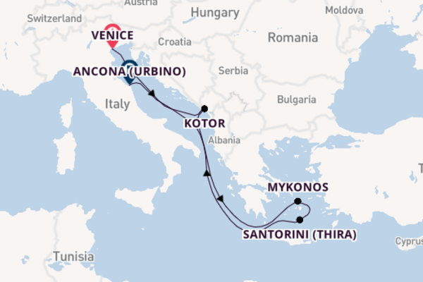 Mediterranean From Venice with the MSC Lirica