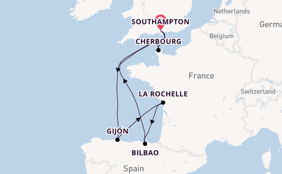 British Isles from Southampton, England with the MSC Meraviglia