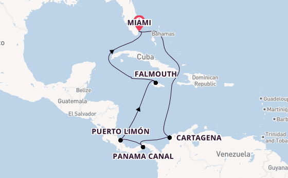 Caribbean from Miami, Florida with the Norwegian Gem